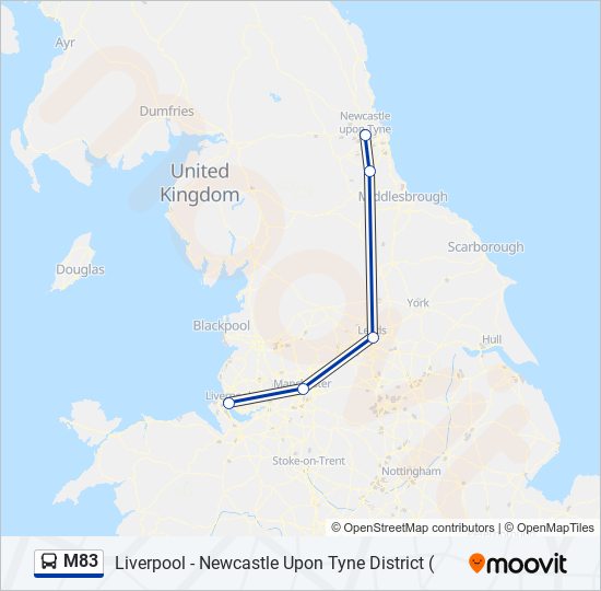 M83  Line Map