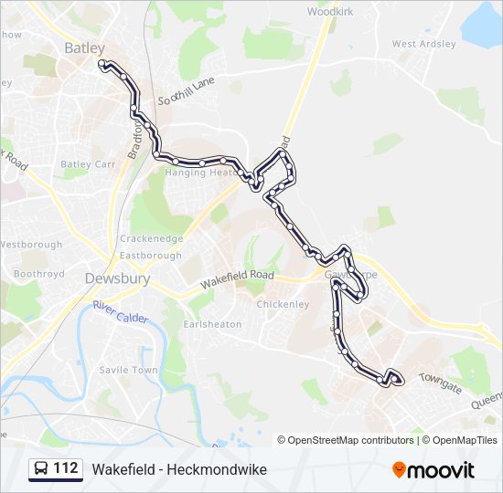 112 Bus Line Map