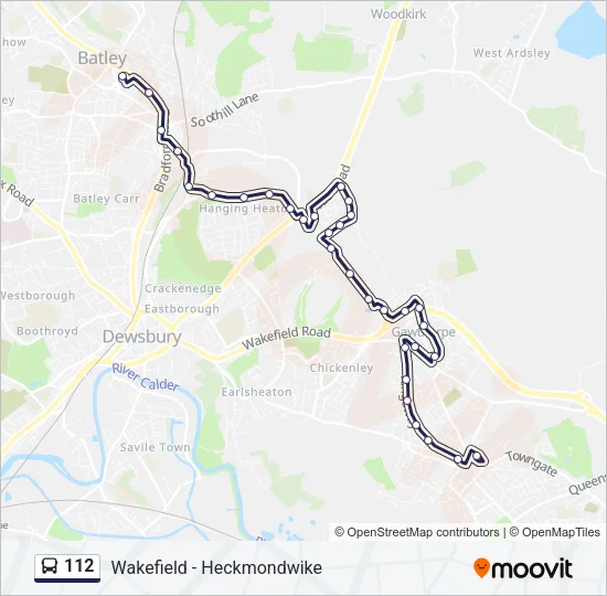112 Bus Line Map