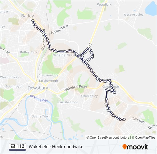 112 Bus Line Map