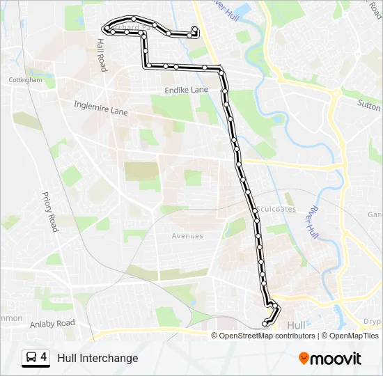 4 Bus Line Map