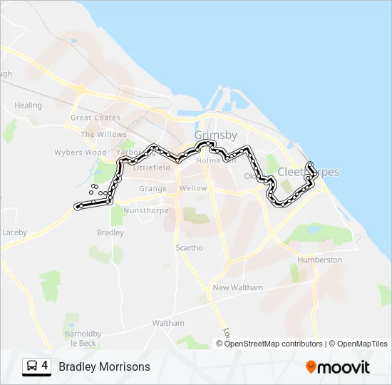 4 Bus Line Map