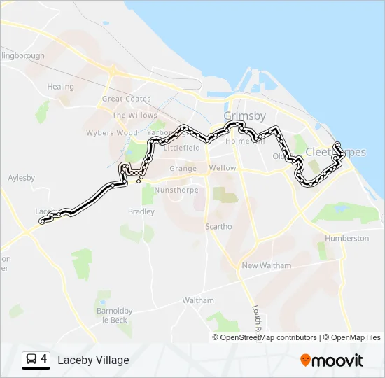 4 Bus Line Map