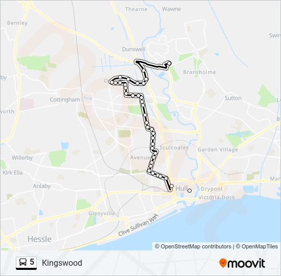 5 Route: Schedules, Stops & Maps - Kingswood (Updated)