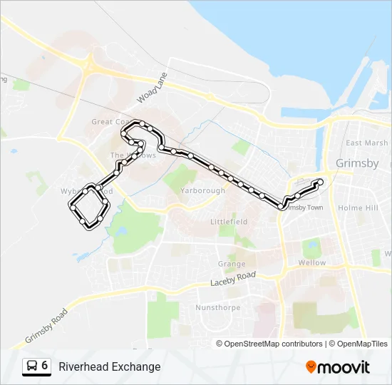 6 Bus Line Map