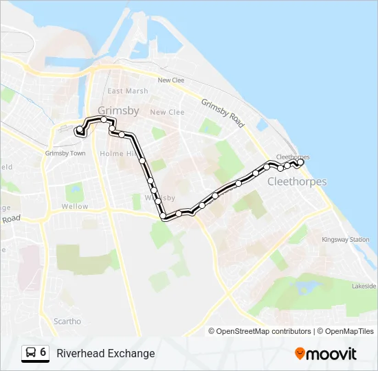 6 Bus Line Map