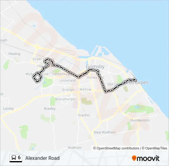 6 Bus Line Map