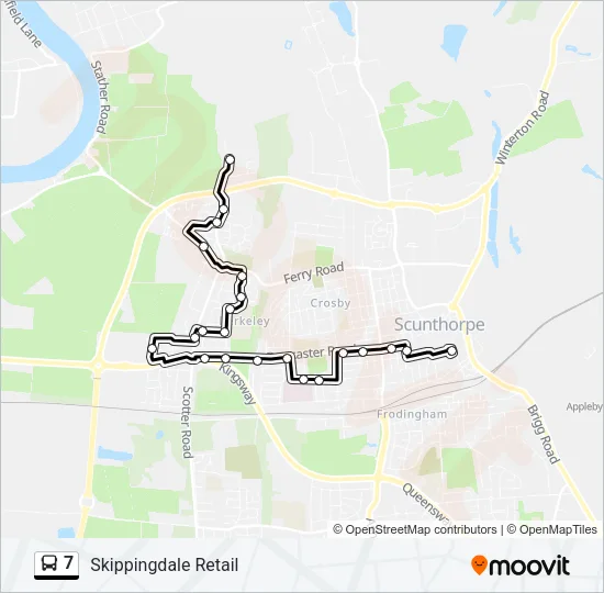 7 Bus Line Map