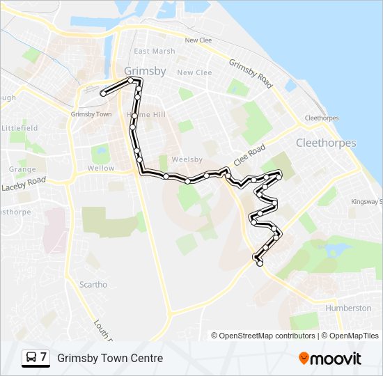 7 bus Line Map