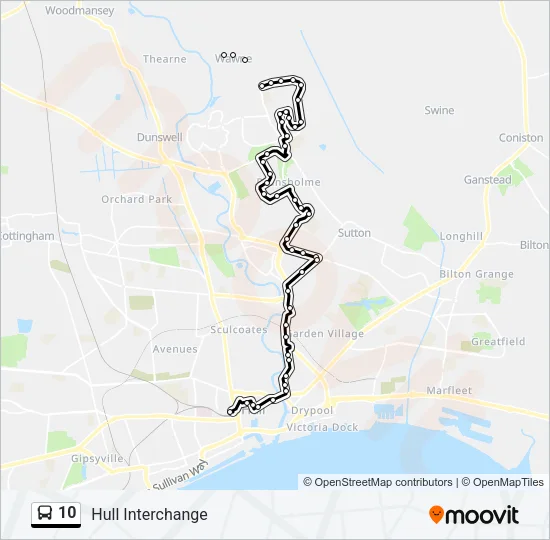 10 Bus Line Map