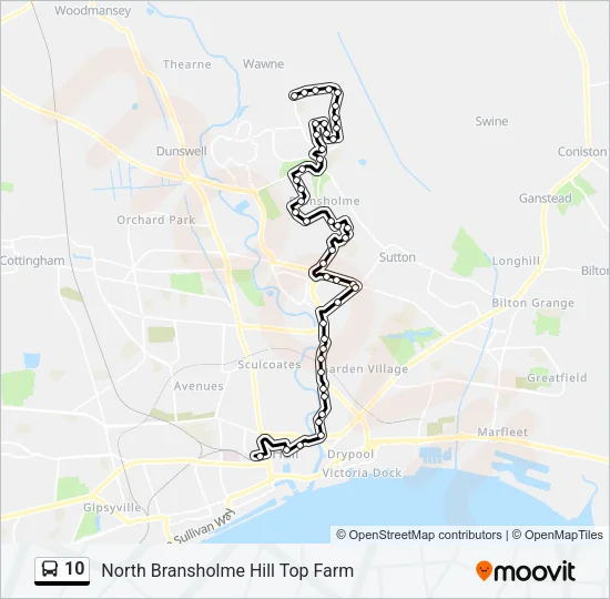 10 Bus Line Map