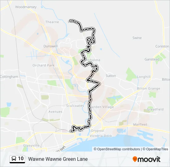 10 Bus Line Map