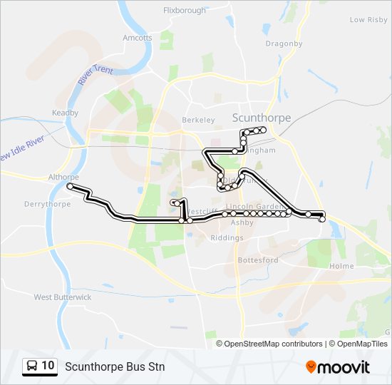 10 Bus Line Map