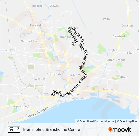 12 Bus Line Map