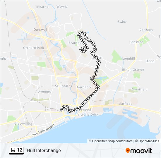 12 Bus Line Map