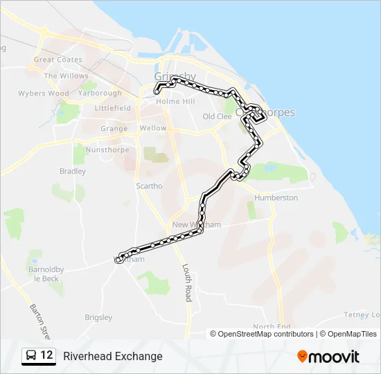 12 Bus Line Map