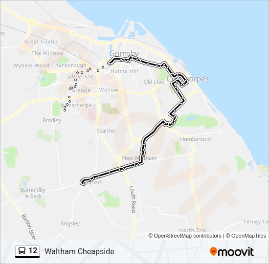 12 Bus Line Map