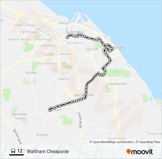 12 Bus Line Map