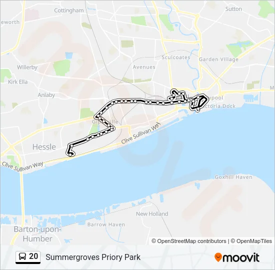 20 Bus Line Map