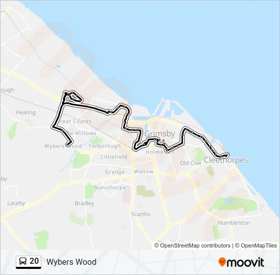 20 Bus Line Map