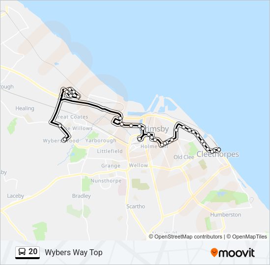 20 Bus Line Map