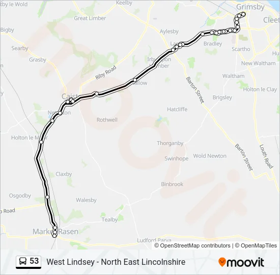 53 Bus Line Map