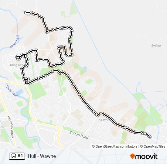 81 Bus Line Map