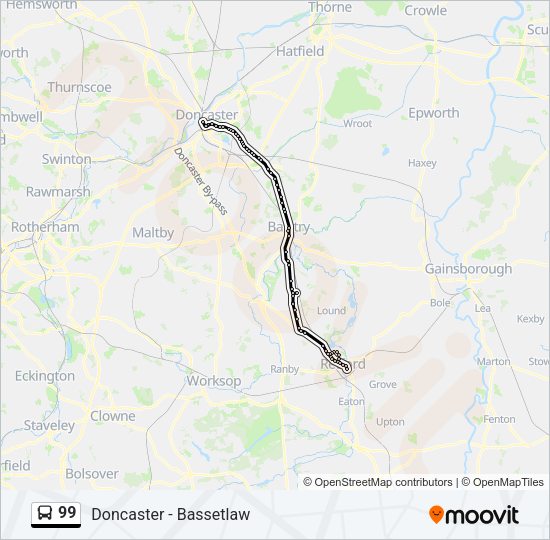 99 Bus Line Map