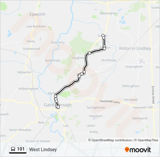 101 Bus Line Map