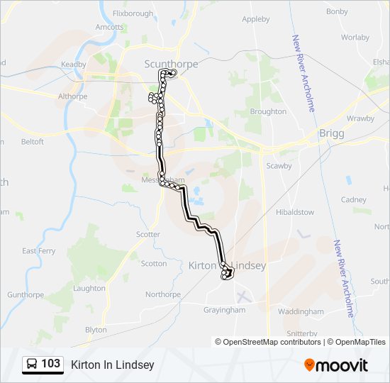 103 Route Schedules, Stops & Maps Kirton In Lindsey (Updated)