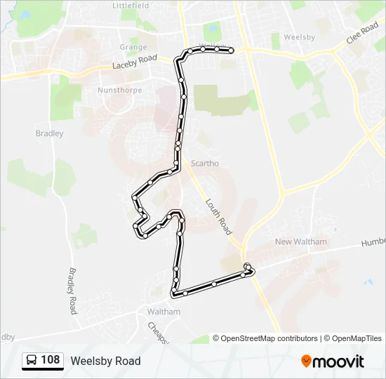 108 Bus Line Map
