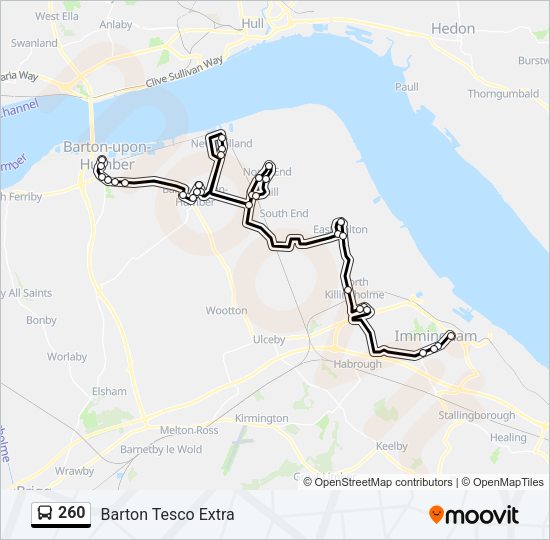260 Bus Line Map