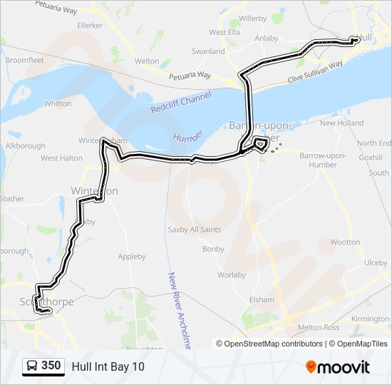350 Bus Line Map