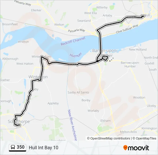 350 Bus Line Map