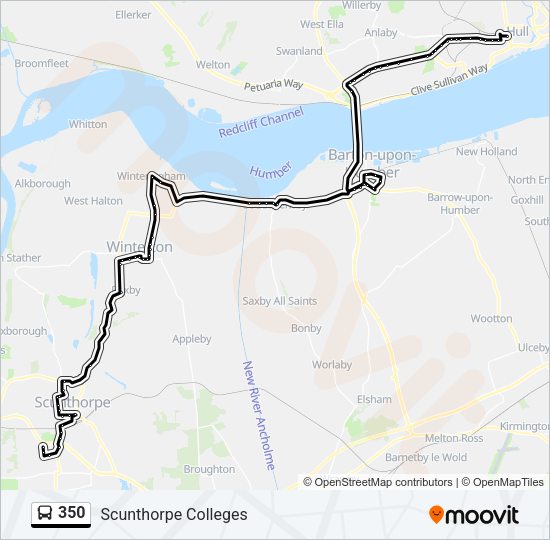 350 Bus Line Map