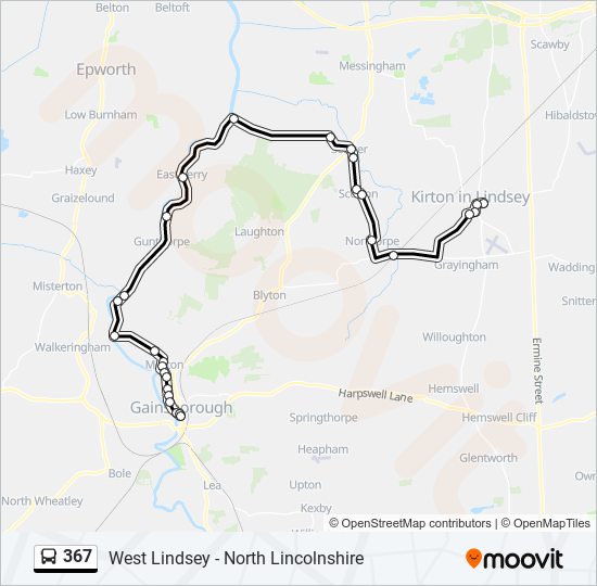 367 Route: Schedules, Stops & Maps - Gainsborough (Updated)