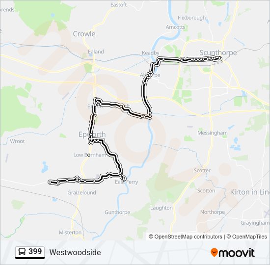 399 Bus Line Map