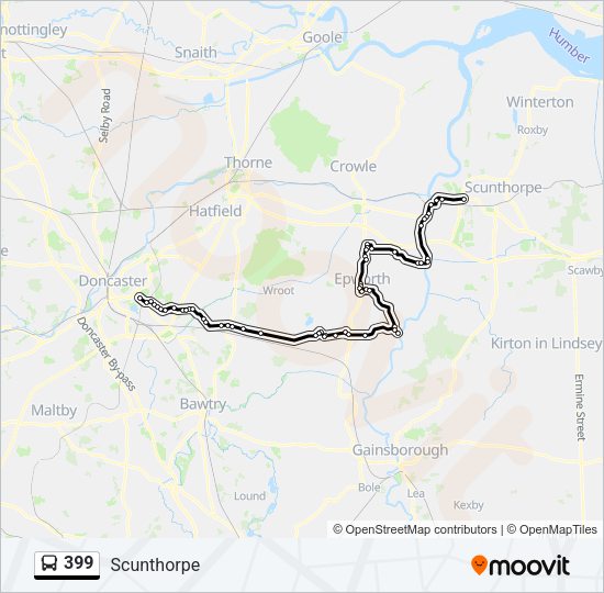 399 Bus Line Map
