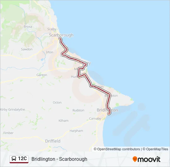 12C Bus Line Map