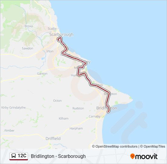 12C Bus Line Map