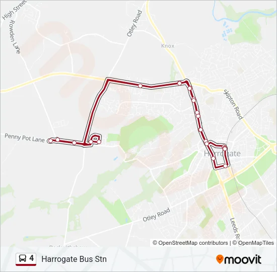 4 Bus Line Map