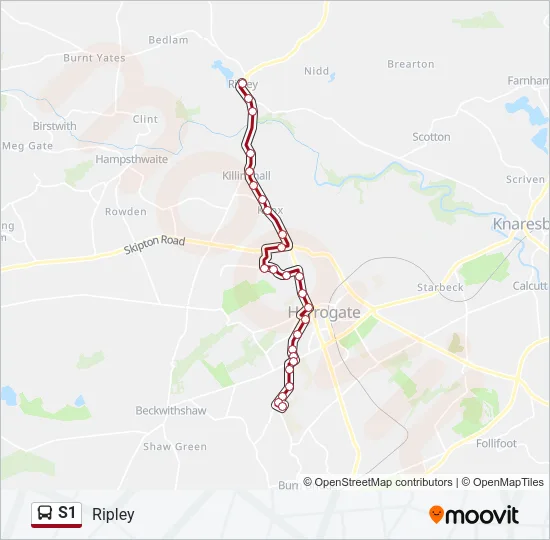 S1 Bus Line Map