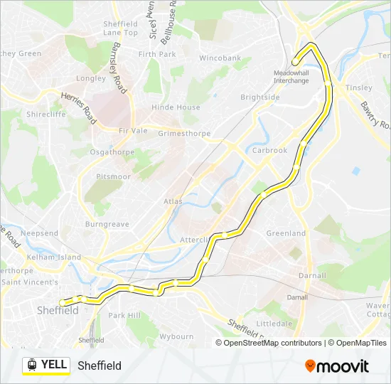 YELL Light Rail Line Map