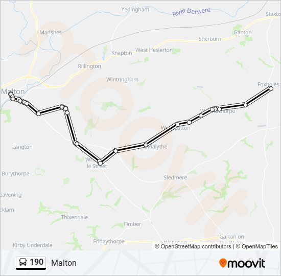 190 Route: Schedules, Stops & Maps - Malton (Updated)