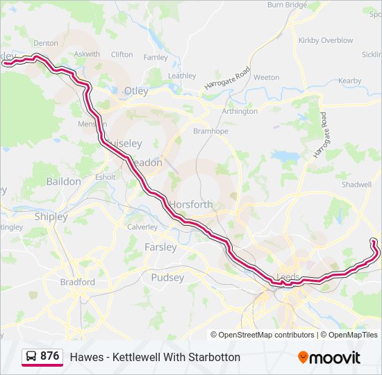 876 Route: Schedules, Stops & Maps - Seacroft (updated)