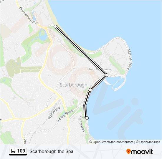 109 Bus Line Map