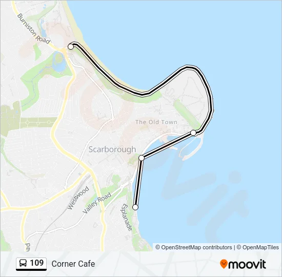 109 Bus Line Map