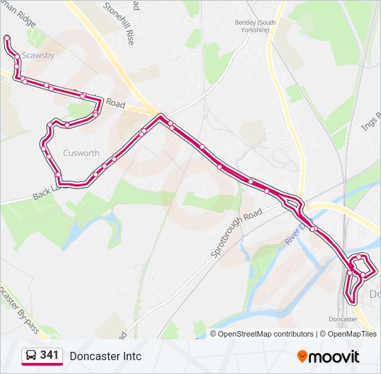 341 Bus Line Map