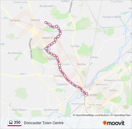 350 bus Line Map