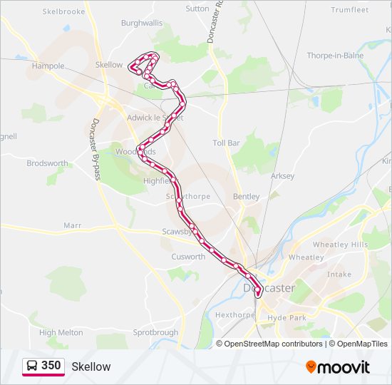 350 Bus Line Map